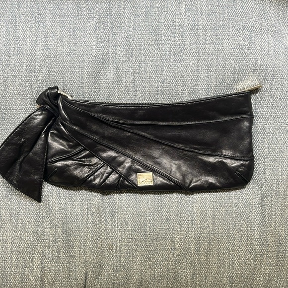 Kooba Black Leather Clutch Purse - Picture 3 of 6